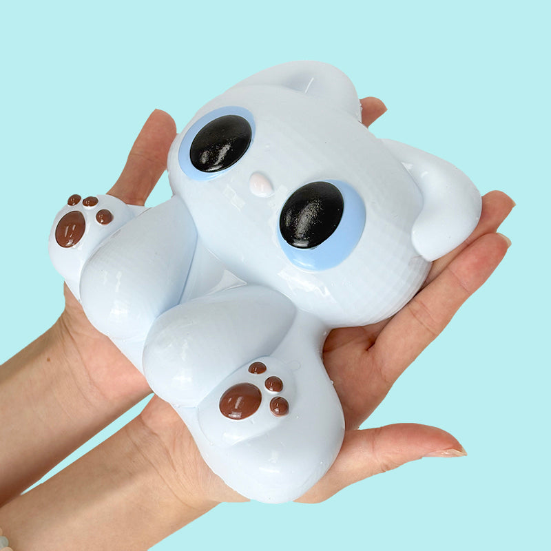 800g White Elf Kitty Taba Squishy