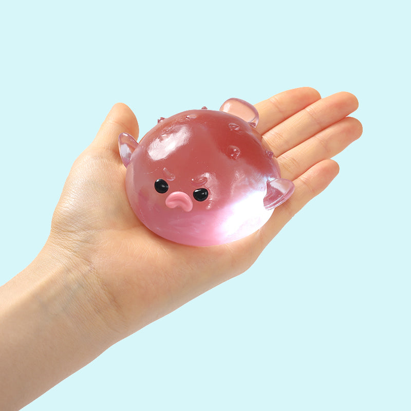 120g Crystal Purple Pufferfish Taba Squishy