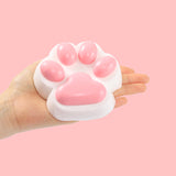 230g White Pink Cat Paw Taba Squishy