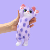 Lavender Spots Cheer Kitty Taba Squishy