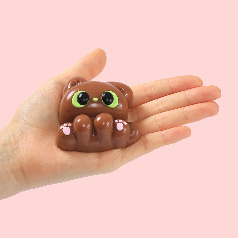 77g Brown Elf Kitty Taba Squishy