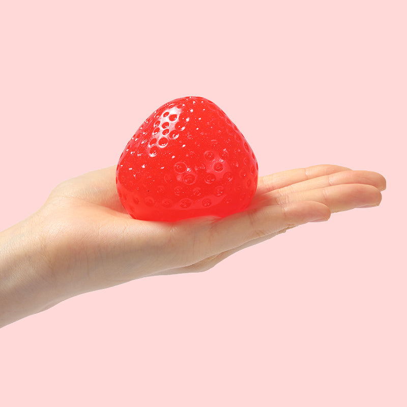 130g Crystal Sparkling Red Strawberry Taba Squishy