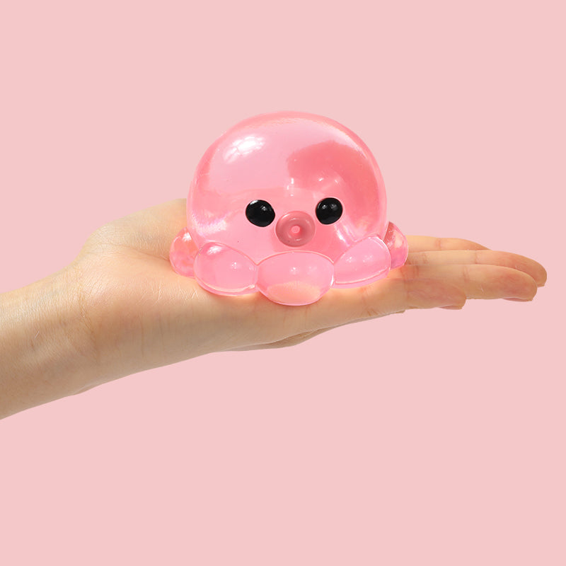 Crystal Pink Octopus Taba Squishy