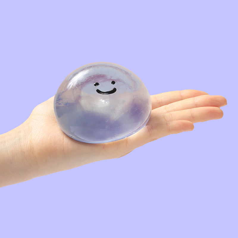 100g Crystal Blue Smile Face Magic Ball Taba Squishy