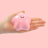 185g Pink Smiley Face Star Taba Squishy