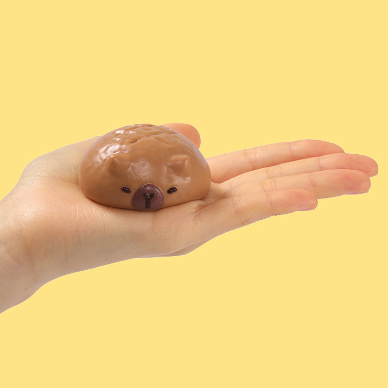 Chubby Brown Capybara Taba Squishy