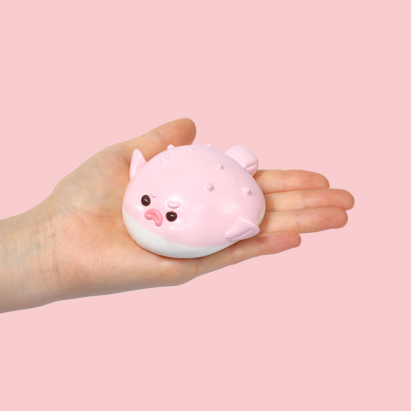 120g Pink Pufferfish Taba Squishy