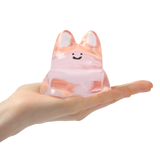 250g Crystal Pink Smile Bunny Taba Squishy