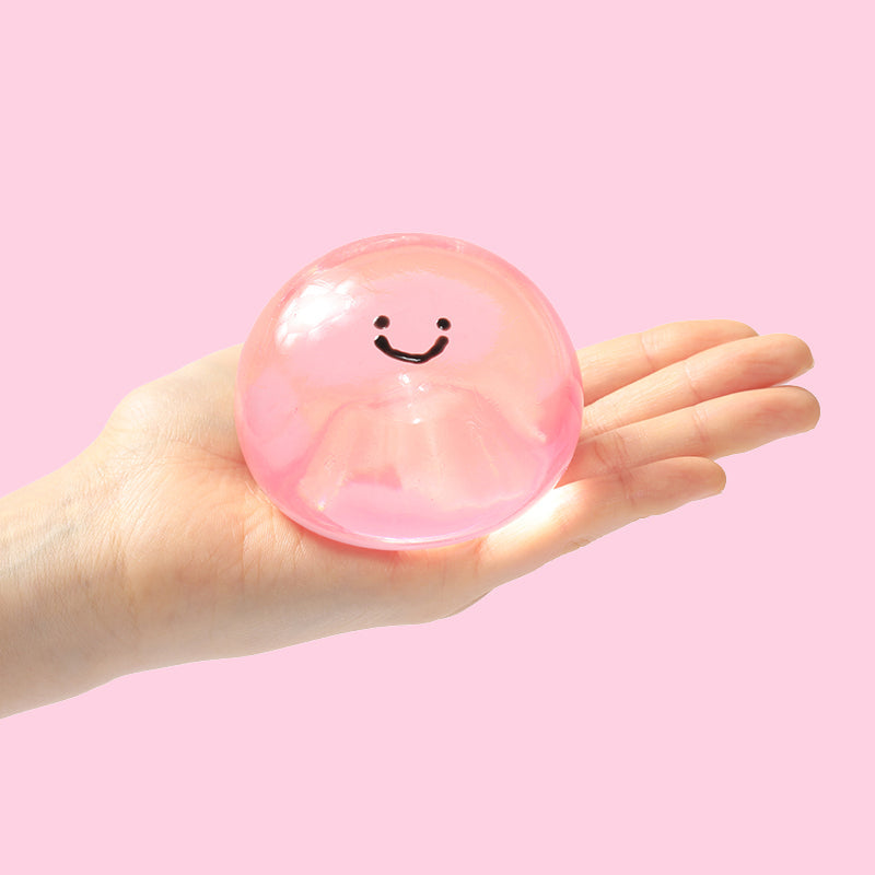100g Crystal Pink Smile Face Magic Ball Taba Squishy
