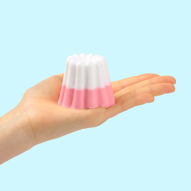 Pink and White Kneading Pudding Squishy