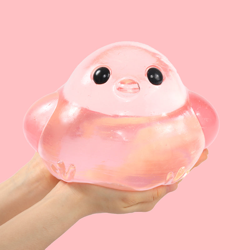 2100g Giant Crystal Pink Chicken Taba Squishy