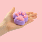 Purple Pink Cat Paw Taba Squishy
