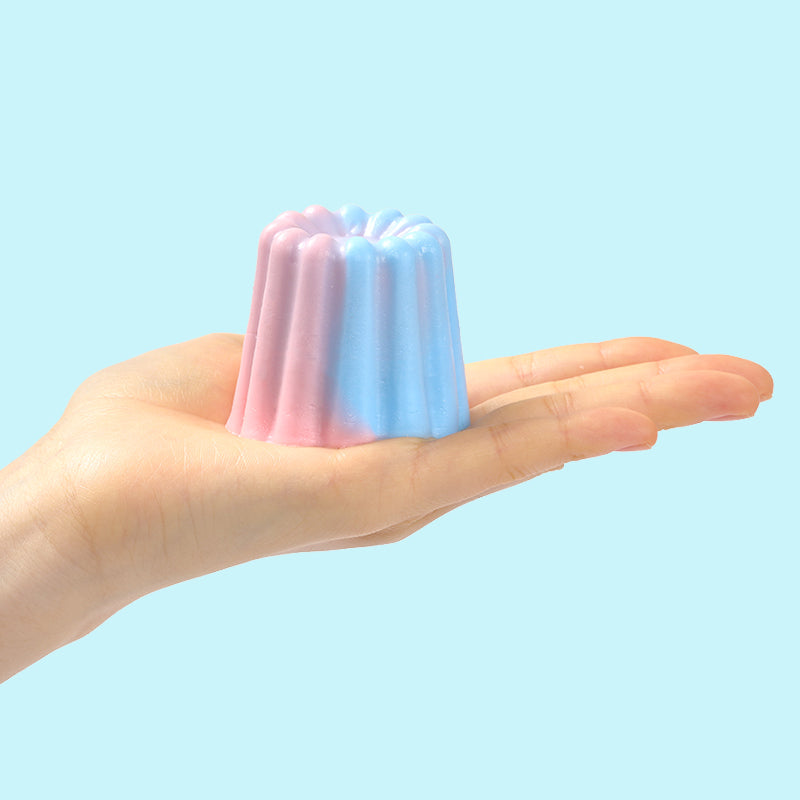 Blue and Pink Kneading Pudding Taba Squishy
