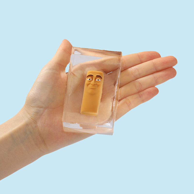 175g Crystal Cube with Tong Tong Sahur Taba Squishy
