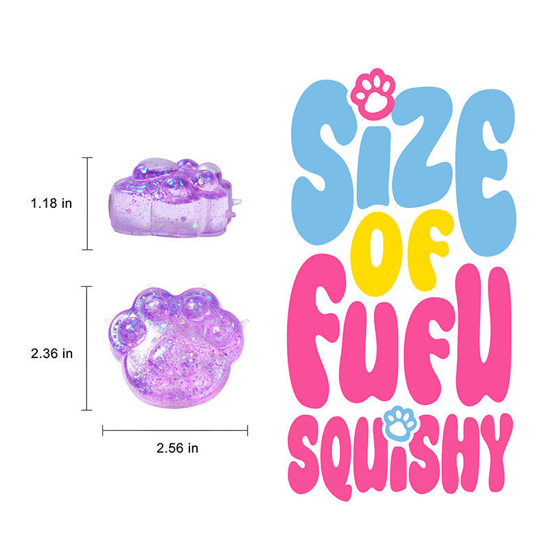 Purple Slow Rising Cat Paw Squishy