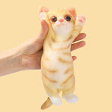 Yellow Stripes Cheer Kitty Taba Squishy