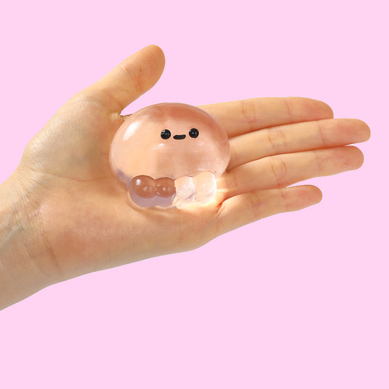 Crystal Pink Jellyfish Taba Squishy