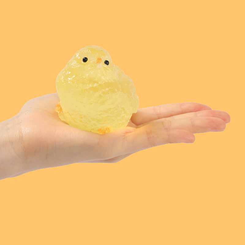 130g Yellow Crystal Chicken Taba Squishy