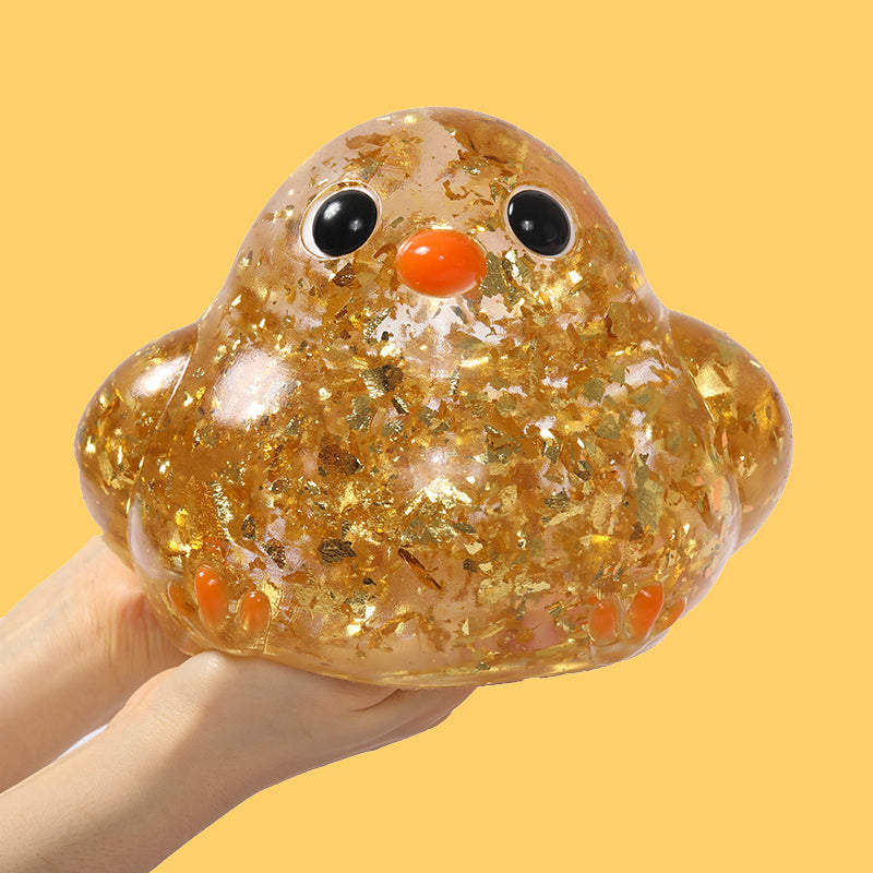 2100g Giant Crystal Golden Chicken Taba Squishy