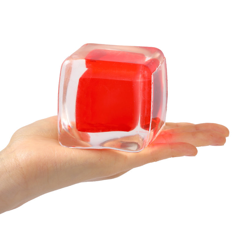 Crystal Red Ice Cube Taba Squishy
