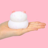 White Pink Fat Cat Squishy