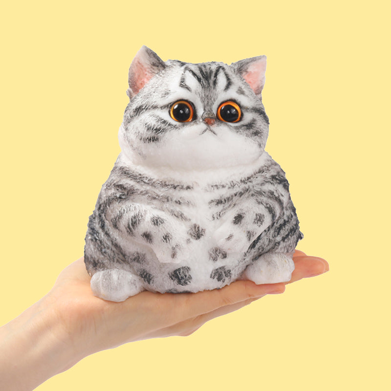 800g Giant Gray Stripes Cat Taba Squishy