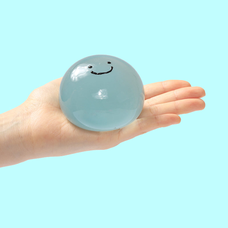 100g Crystal Teal Smile Ball Taba Squishy