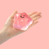 180g Crystal Pink Transparent Smiley Star Taba Squishy