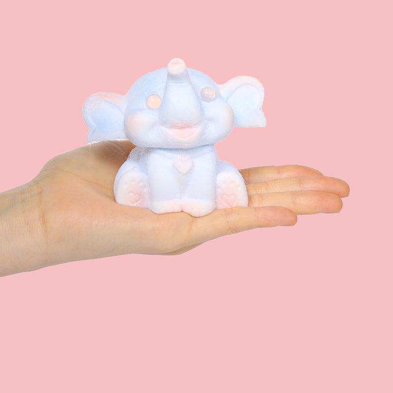 Blue and Pink Large Elephant Squishy