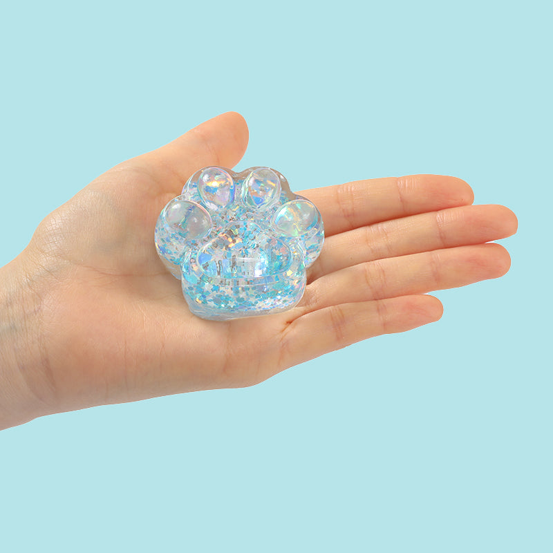 Blue Sparkling Paw Taba Squishy