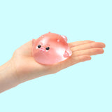 120g Crystal Pink Pufferfish Taba Squishy