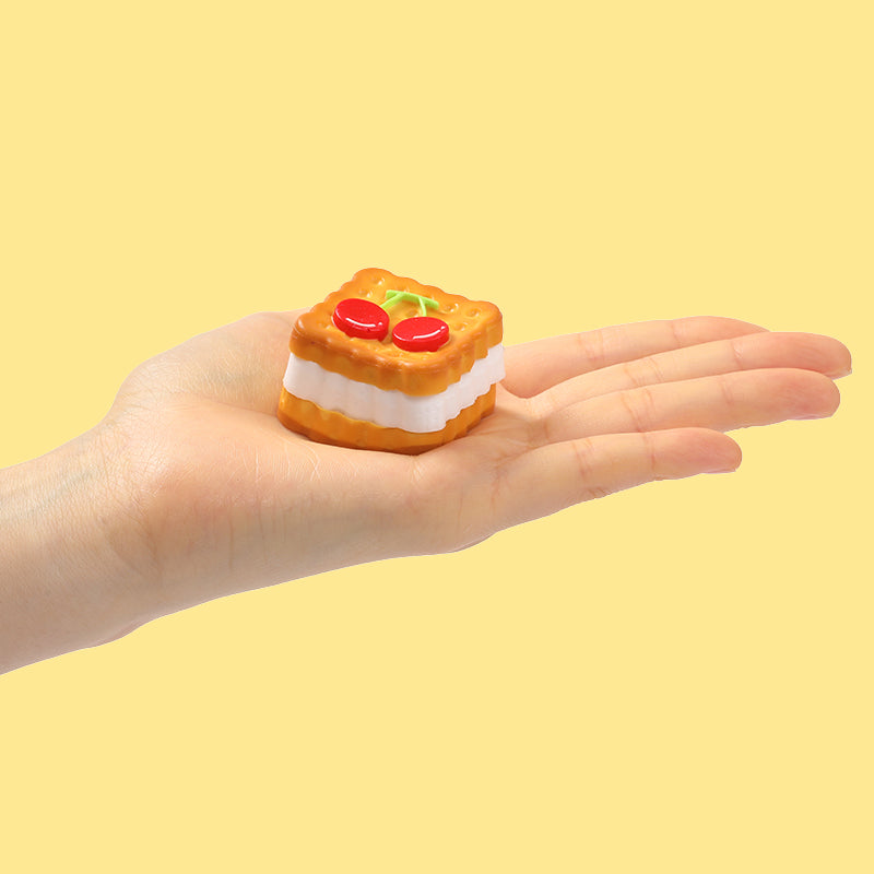 Square Cherry Cookies Taba Squishy