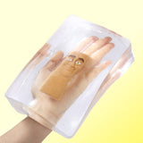 1300g Crystal Cube with Tong Tong Sahur Taba Squishy