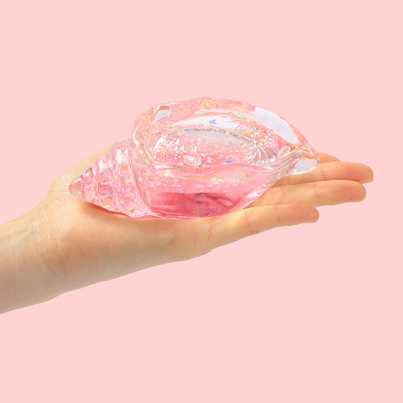 Crystal Pink Conch Taba Squishy