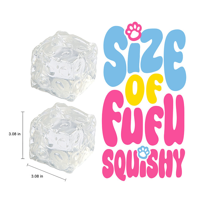 FUFUSQUISHY Crystal Jumbo Cheese Squishy Original Sensory