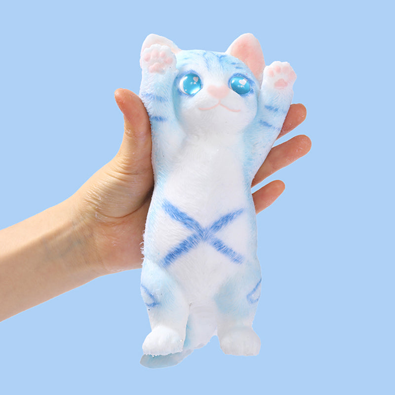 Blue Kitty Cheer Squishy