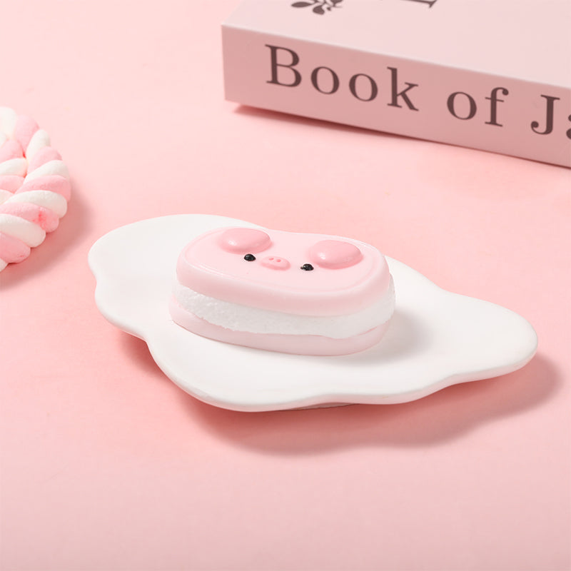 Pink Oval Pig Taba Squishy