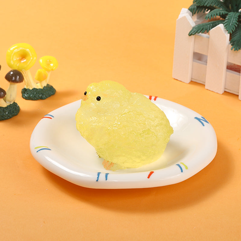 130g Yellow Crystal Chicken Taba Squishy