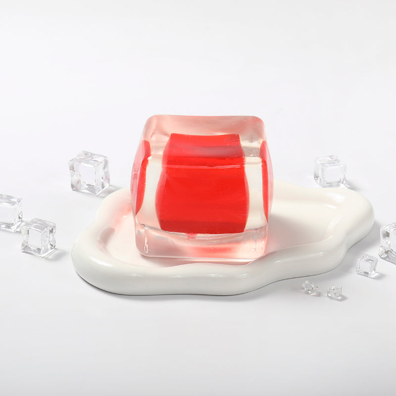 Crystal Red Ice Cube Taba Squishy