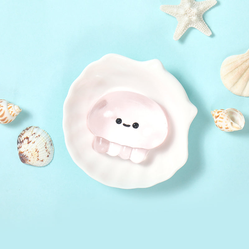Crystal Pink Jellyfish Taba Squishy