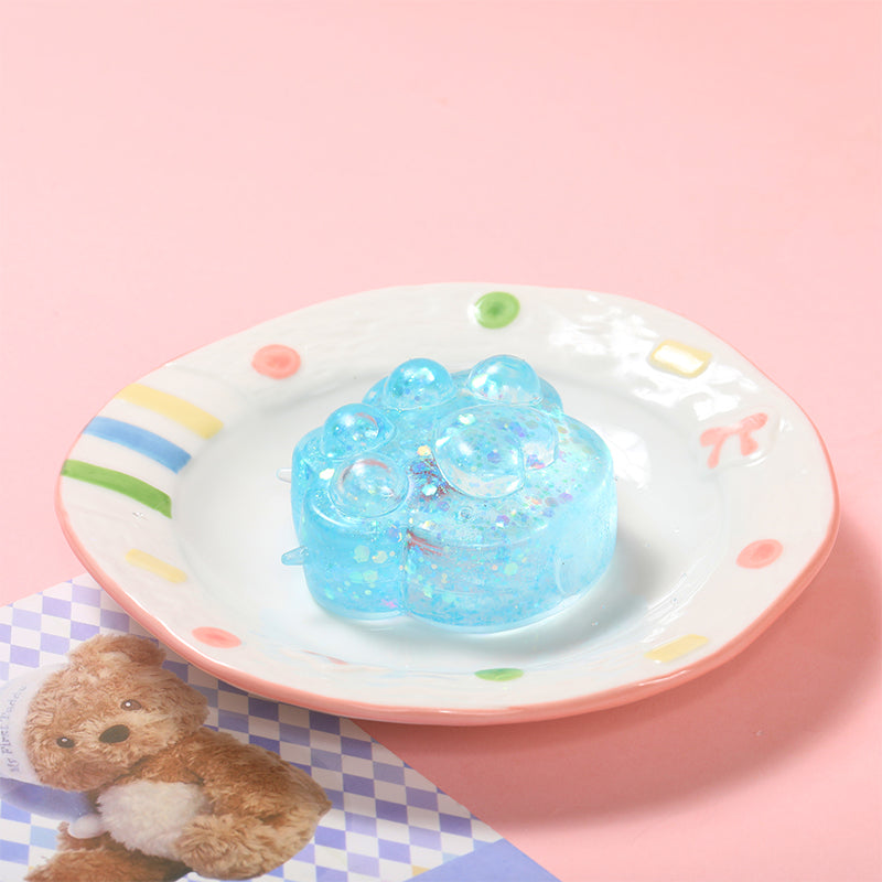Blue Slow Rising Cat Paw Squishy
