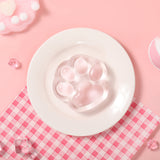 Transparent Purely Pink Cat Paw Taba Squishy