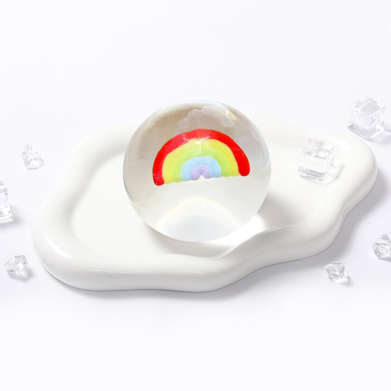100g Crystal Rainbow inside Ball Taba Squishy