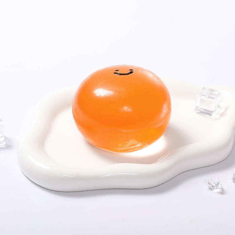 100g Crystal Orange Smile Face Magic Ball Taba Squishy