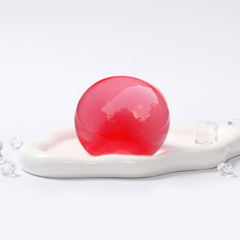 100g Crystal Red  Magic Ball Taba Squishy