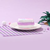Pink and Purple Macaron Swirled Taiyaki Taba Squishy