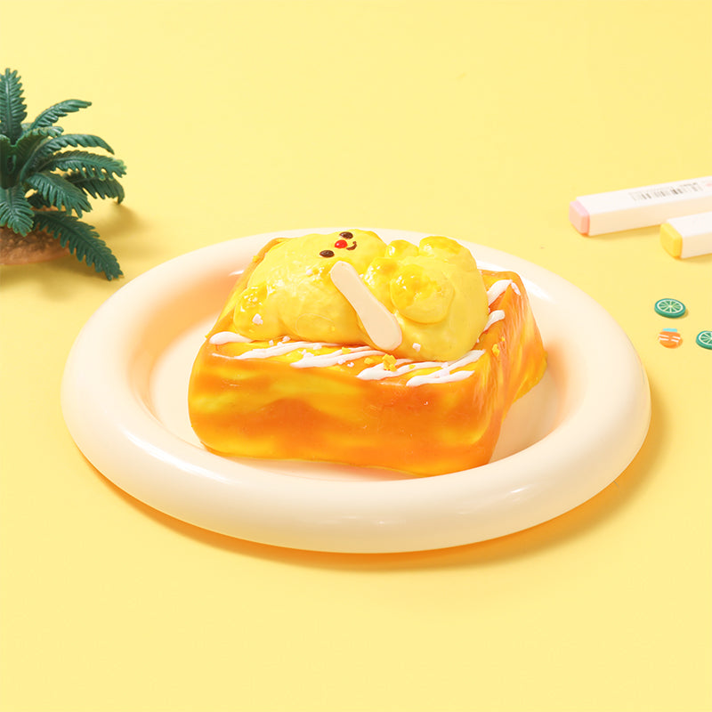 Buttery Bear Thick Toast Taba Squishy