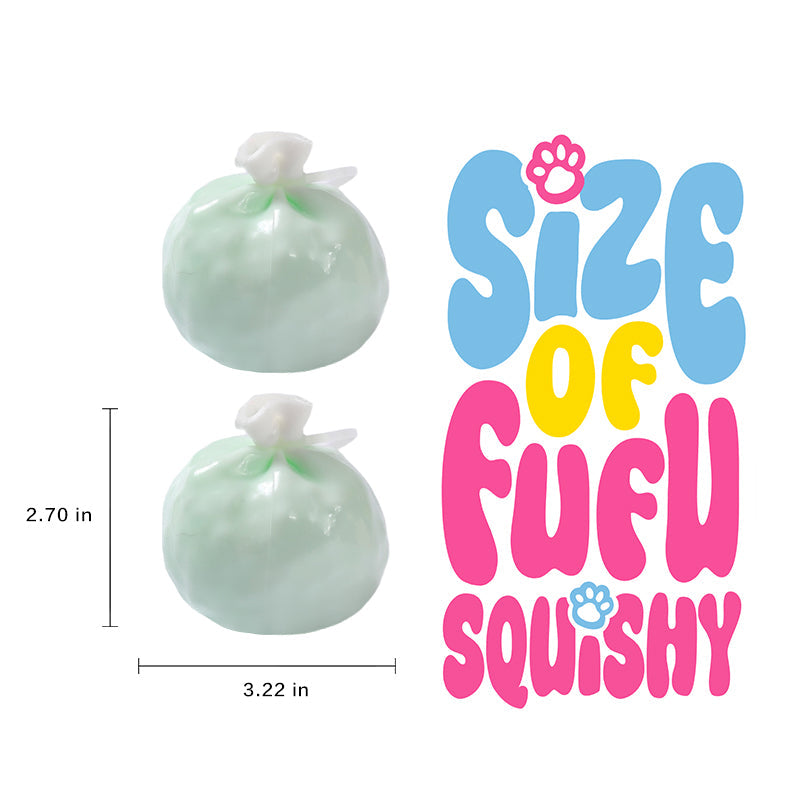 FUFUSQUISHY Green Bead Stress Ball