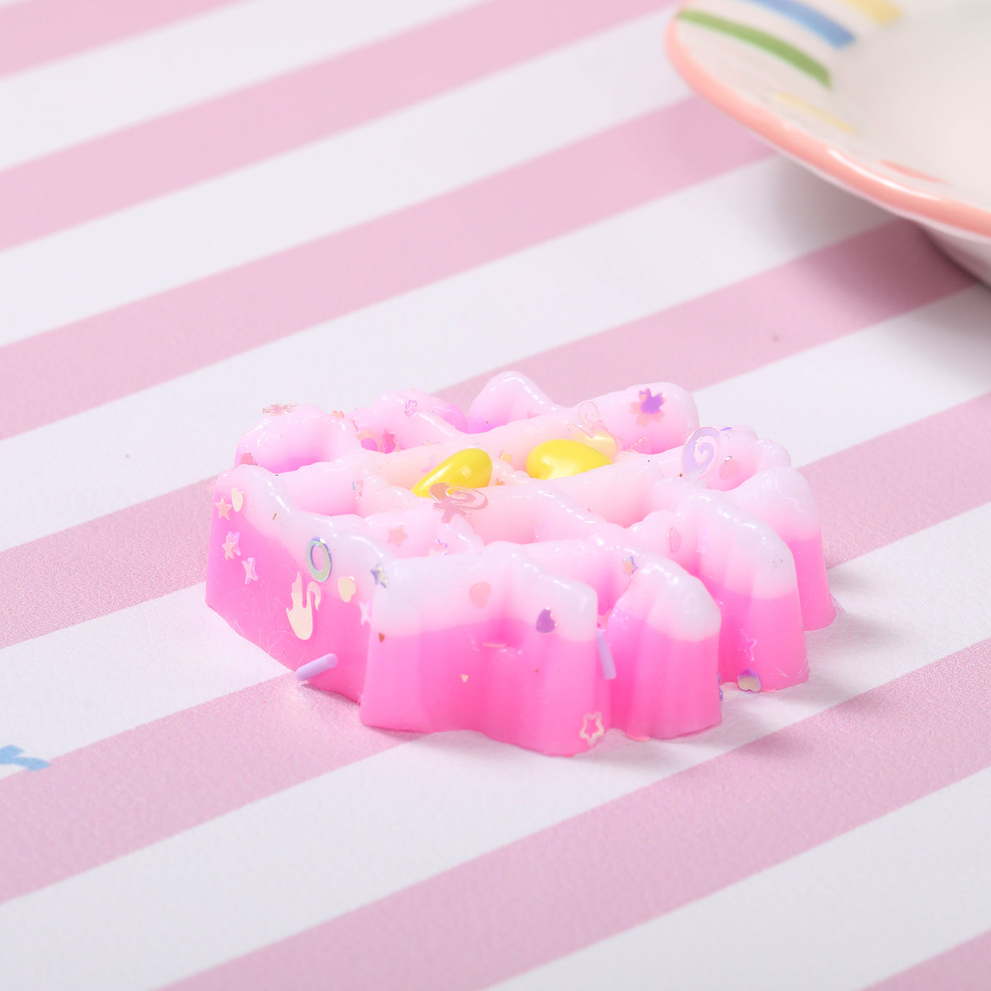Pink Waffle Taba Squishy