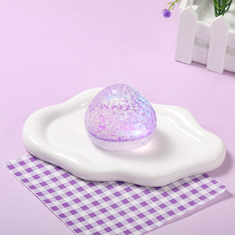 Purple Glow-in-dark Strawberry Taba Squishy